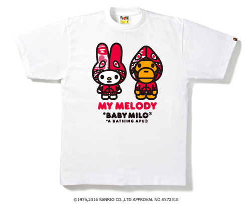 マイメロが大人可愛いく変身！A BATHING APE® × MY MELODYコラボ