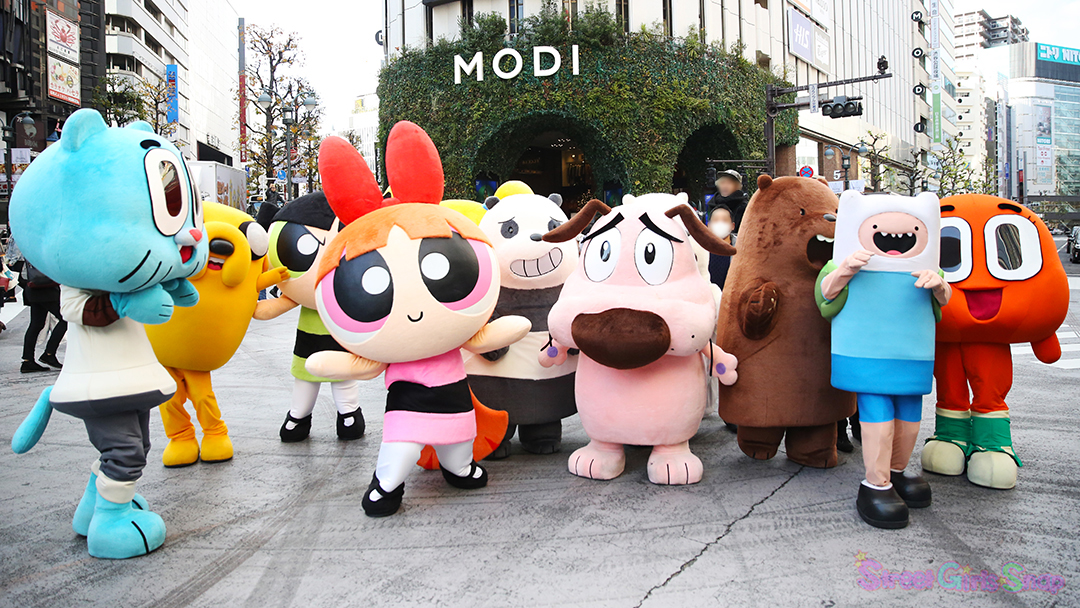 渋谷の交差点に大集結 カートゥーン ネットワークの大人気キャラクターを一堂に集めた Cartoon Party 渋谷マルイで開催中 詳細記事 Sgs109