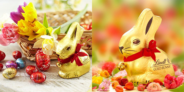 愛らしいゴールドバニーが春を連れてくる♪ Lindt(リンツ)より