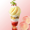 夏は甘くみずみずしい「桃」の季節！ジューシーな果肉と上品な甘み、繊細な香りの「桃」を使ったパフェ＆フラッペがコージーコーナーから限定登場