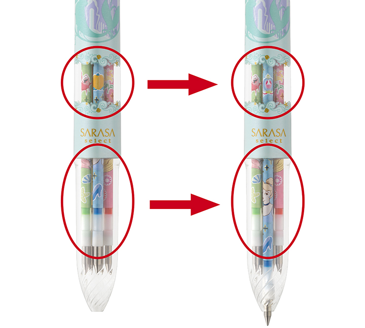 アリエルにラプンツェルも 好きなキャラのペンを 一緒持ち できちゃう サラサクリップ ディズニープリンセス サラサセレクト ディズニープリンセス 数量限定で発売 詳細記事 Sgs109