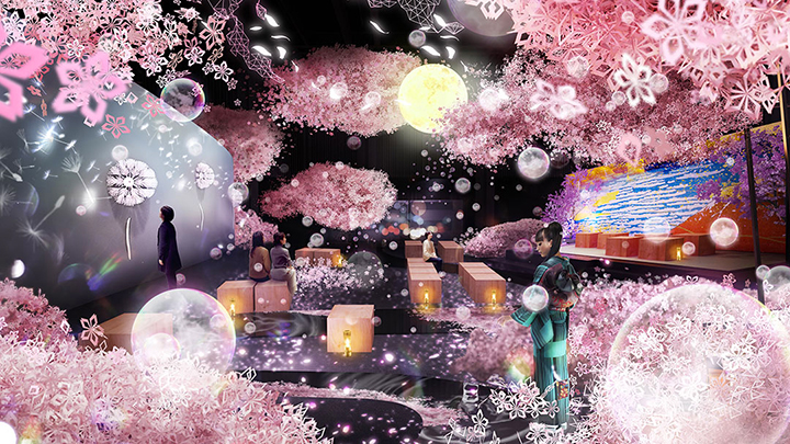 リプトン さくらティー の特別ドリンクも 桜ピンクの幻想的な空間に包まれる Flowers By Naked 19 ー東京 日本橋ー 開幕 Sgs109