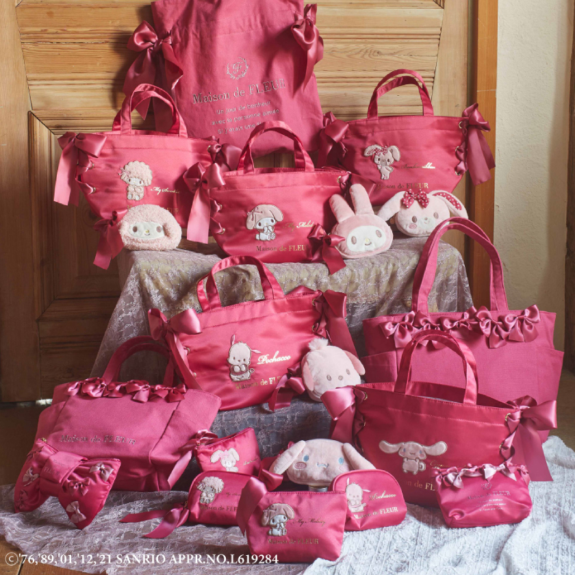 シナモロールやポチャッコがピンクに染まる♡ Maison de FLEUR「PINK MANIA」に、“あざとかわいい”Sanrio