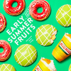 まるで“スイカ”と“メロン”な初夏限定ドーナツ！クリスピー・クリーム・ドーナツから『EARLY SUMMER FRUITS』期間限定で発売