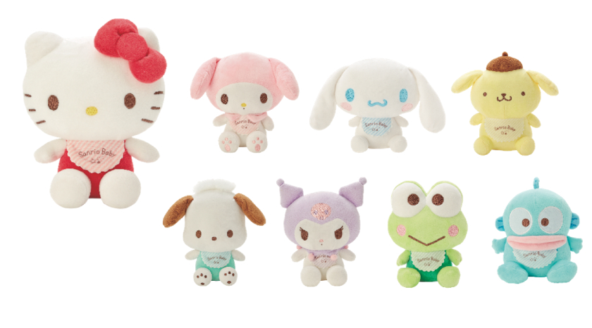 マイメロやシナモンの洗えるぬいぐるみに、フェイス形スタイも♡「Sanrio Baby」の新商品がサンリオオリジナルから発売！ 画像2 | SGS109