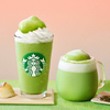 スターバックスから『抹茶玄米茶 もち フラペチーノ®』期間限定で発売！抹茶・玄米茶・ミルクにふわふわの抹茶ムースともちを合わせた一杯♡