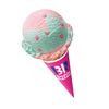 花吹雪が舞う春の青空をイメージした、わたがしみたいなアイスクリーム♪ サーティワンから「コットンキャンディ パステル」期間限定で発売！