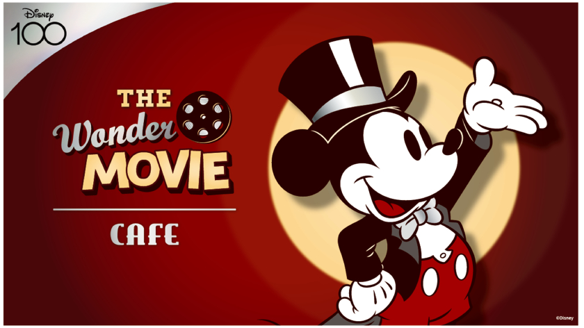 ディズニー創立100周年をお祝いして「The Wonder Movie CAFE」を