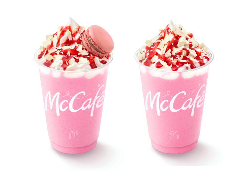 McCafé by Barista®で人気の『ホワイトチョコストロベリーフラッペ