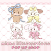 ムース、キャミ―、ラテ、スフレの大きなぬいぐるみのフォトスポットも♡『mikko illustrations 』POP UP STOREが名古屋パルコで開催中！