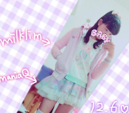 りったんのスナップ ミル クリームのmilklim しゅわしゅわスウェット