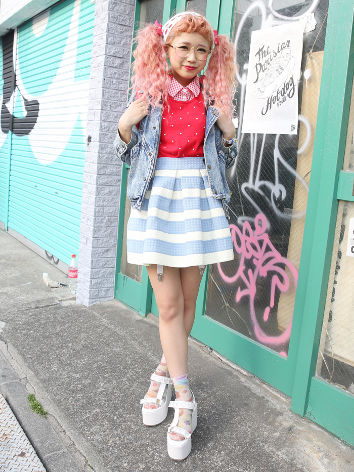 ひかぷぅのスナップ ウィゴーのつけ襟｜ストリートガールズスナップ